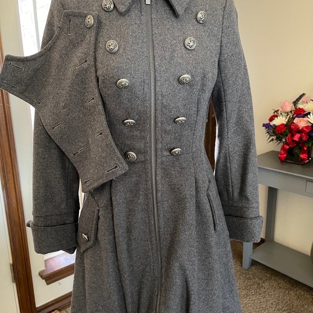 XS Bebe wool jacket- Heather grey
